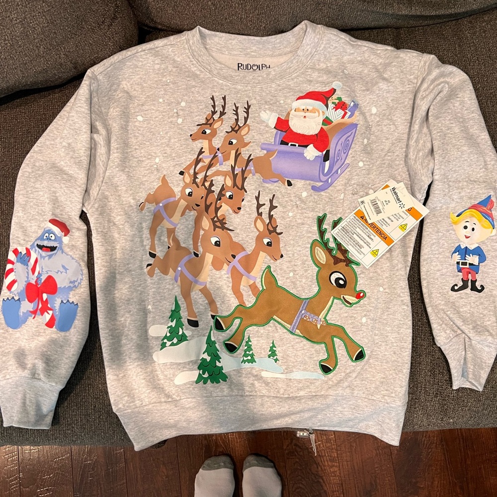 Rudolph light up sweatshirt